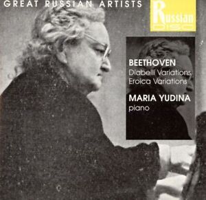 Beethoven: Diabelli, Eroica Variations; Maria Yudina (CD, 1994, Russian Disc)