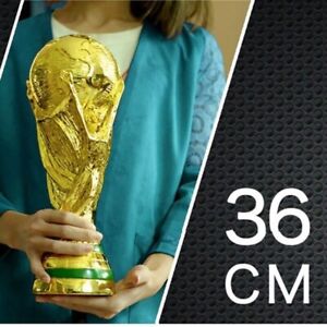 Real Size World Cup Soccer Trophy 2022 New Golden Football Champion USA Fan Arg