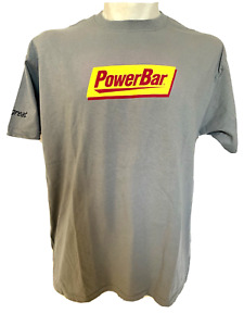 Vintage 2003 Power Bar Front Back T Shirt Gray Men sz XL