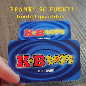 (2) KB Toys Prank Gag Gift Card - Birthday Christmas Graduation Gag gift FUNNY