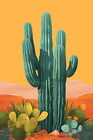 Big Cactus Desert Digital Image Picture Photo Wallpaper Background Desktop Art
