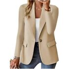 Women's Blazers Jacket Elegant Office Coat Formal Autumn Winter Slim Solid New
