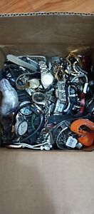 Lot Of 14 Lbs Of Watches Men's Women's Project Parts Or Repair