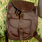 VTG ROBEAT CHEAU Dark brown Saddle Leather  backpack made in USA Leathercraft