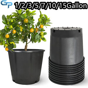 1/2/3/5/7/10/15Gallon Heavy Duty Large Premium Nursery Pot Root Garden Container