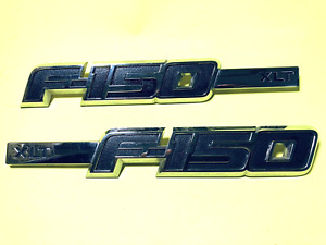 2009-2014 Ford F150 XLT Side Fender Left Right Emblem Badges OEM Pair Set