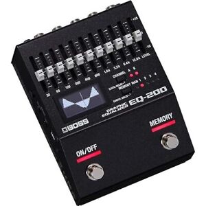 BOSS EQ-200 Graphic Equalizer Guitar Effects Pedal EMS w/ Tracking NEW