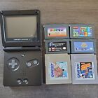 New ListingNintendo Game Boy Advance SP - Onyx Black AGS-001 with Games Bundle