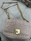 Michael Kors Pink Rose Quilted Leather Purse With Gold Chain