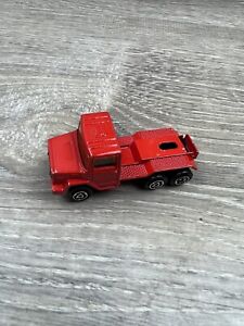 Vintage Majorette Magirus Semi Red Toy Truck bin 37