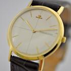 AUTHENTIC JAEGER LECOULTRE SWISS 1960' SLIM 18K SOLID GOLD MANUAL WIND REF 1901