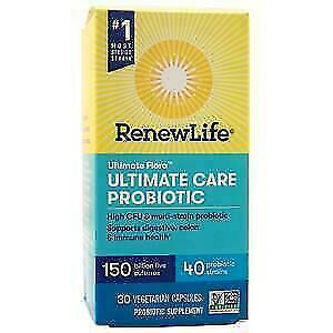 Renew Life Ultimate Flora Adult Ultimate Care Probiotic, 30 Caps Exp. 04/24