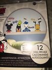 MICKEY MOUSE & friends DRY ERASE wall stickers 12 decals room decor Goofy Donald