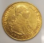 1803 Spanish 2 Escudos Gold Coin Pirate Doubloon Vintage Treasure Coin