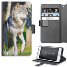 Grey Wolf Dog Deluxe PU Leather Wallet Phone Case;Flip Case;Phone Cover