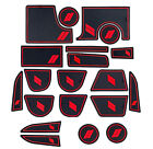 Dodge Charger Accessories Cup Holder Center Console Inserts Liners mats red trim (For: 2012 Dodge Charger SE 3.6L)