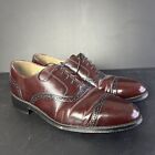 Bostonian Impression Shoes Mens 10.5 D Wingtip Brogue Oxford Brown Leather 22028