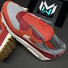 Nike Air Max 90 Premium Shoes Sneakers Red Grey Ivory DH4621-600 Men’s Sizes