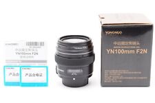 【Exc+5 in Box】YONGNUO YN100mm f2 AF/MF Telephoto Prime Lens For Nikon From Japan