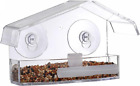 Clear See Through Wild Bird Feeder Kit With Strong Suction Cups