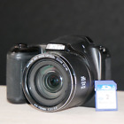 Nikon Coolpix L340 20.2 MP Digital Camera - Black *GOOD/TESTED* W 2GB SD