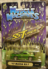 MUSCLE MACHINE 2002 SS TUNER '97 MAZDA RX-7 GREEN PAINT 1:64 SCALE *NEW*
