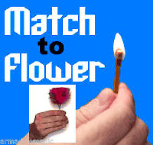 New ListingMatch To Feather Flower Magic Trick - Carry In Your Pocket - US Seller