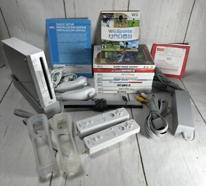 New ListingNintendo Wii Console Bundle 9 Game Lot w/ Wii Sports & Super Mario GameCube Cap