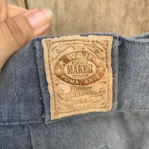 WAH Maker Frontier Vintage Men’s Pants USA Size 34 Fits 32 Inseam 34 Gray Yuma