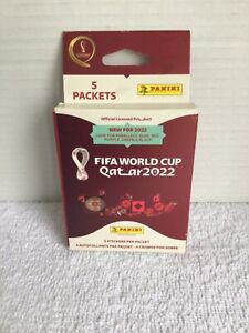 Panini FIFA World Cup Soccer QATAR 2022 Stickers (Box of 5 Packets)