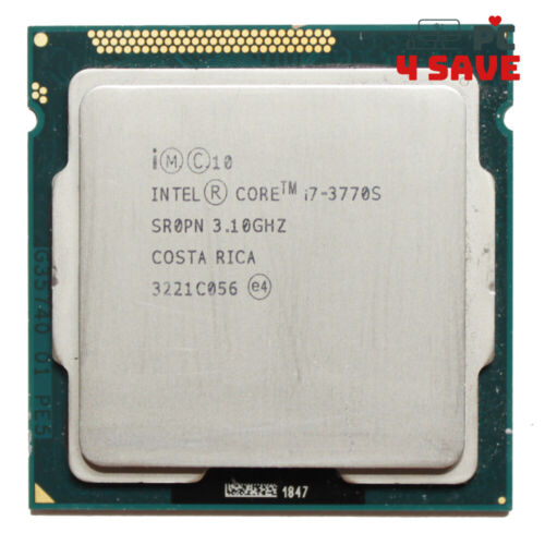 Intel Core i7-3770S SR0PN 3.10GHz 8MB Quad Core LGA 1155 Game Processor CPU 65W
