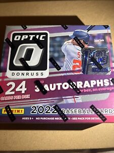 2022 Panini Donruss Optic MLB Baseball FOTL HOBBY Box Factory Sealed FOTL