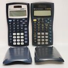 2 Texas Instrument TI-30X IIS w/ Covers Parts/Repair Only Blue & Green