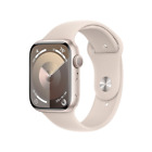 Apple Watch Series 9 45mm GPS Starlight Case w/ Starlight Band S/M MR963LL/A