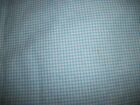 Blue & White small Gingham Cotton Flannel Fabric.   2 Yards, Uncut, 44 
