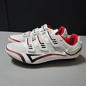 Sakitama Cycling Shoes~Men's 42, U.S. Size 8.5~ Brand New~Red & White w/Hardware