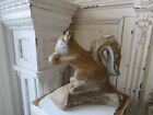 ADORABLE Old Vintage Cement GARDEN SQUIRREL STATUE Brown with Patina