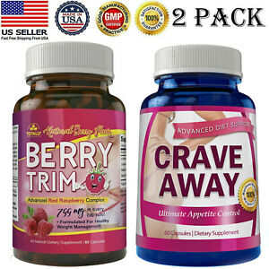 Weight Loss Raspberry Ketone Capsules Crave Away Appetite Control Diet Pills