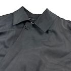 Frank Stella Men's Cotton/Wool Rain System Trench Coat Lined Black • Italy • 44R