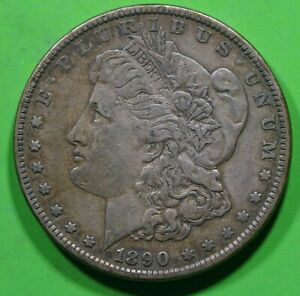 1890 Old Cabinet Dark Toned  Morgan Silver Dollar @dt450