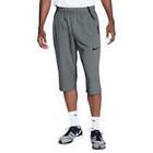 Mens Nike Flex Short Training 3/4 Pants Long Shorts Gray Size Small S CU4955-084