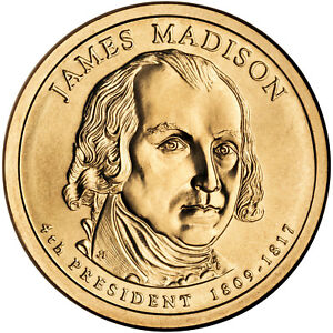 2007-D JAMES MADISON PRESIDENT DOLLAR 1-COIN BRILLIANT UNCURCULATED FREE SHIPPIN