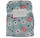 New ListingTahari Baby Teal Flower Dot Floral Fleece Baby Blanket Infant Girls Soft NWT