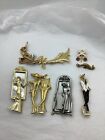 Mixed Lot Of Costume Jewelry Brooches