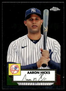 2021 Topps Chrome Platinum Anniversary  361 Aaron Hicks  New York Yankees