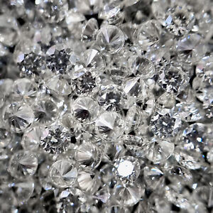 Lab-Grown CVD Diamond 200 Pcs Color D , Clarity FL , Round 0.90 MM Loose Diamond