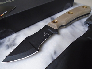 Boker Plus Micro Tracker Fixed Blade Knife Full Tang 1095 CS Micarta Kydex BO076