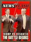 2023 Leaf News Flash Donald Trump Vs Ron Desantis Battle Decision #'d 1 of 474