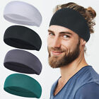 Men Headband Sweat Band Wide Headbands for Running Cycling Tennis Gym Training