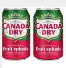 🔘 New Limited Edition Canada Dry Fruit Splash Cherry Ginger Ale Soda (2 Cans)
